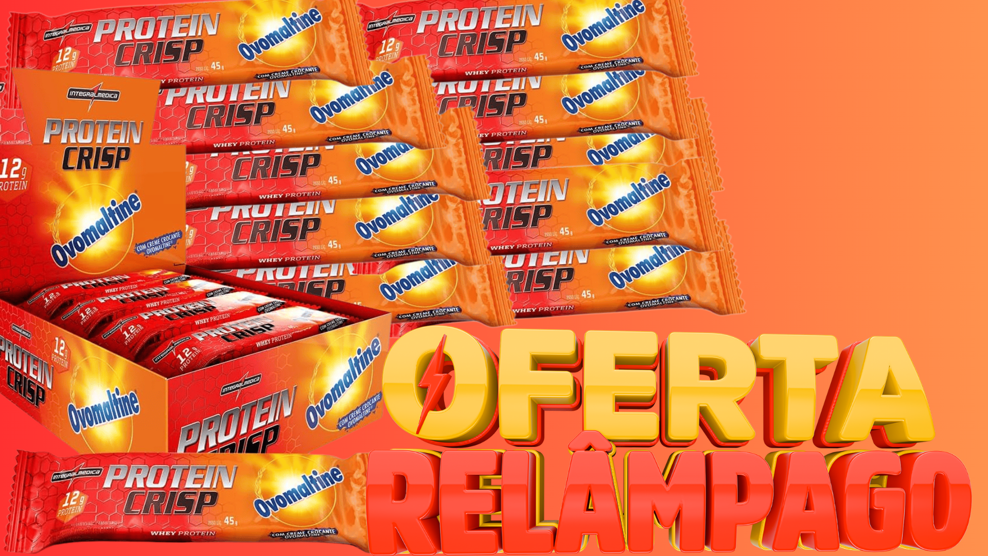 Barra de Proteína Whey Protein Crisp Bar Ovomaltine